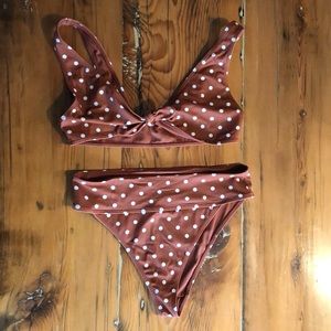 L.A. Hearts by PacSun High Waisted Polka Dot Bikini